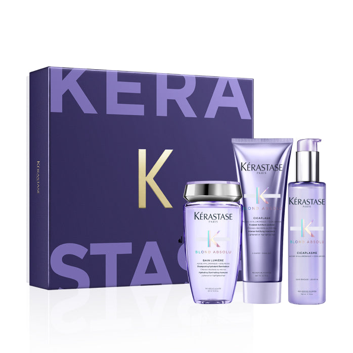 Image d'un coffret des fêtes de produit de beauté Kérastase Paris, de chez La Suite Claudio Coiffure. 