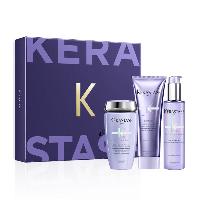 Image d'un coffret des fêtes de produit de beauté Kérastase Paris, de chez La Suite Claudio Coiffure. 
