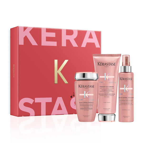 Image d'un coffret des fêtes de produit de beauté Kérastase Paris, de chez La Suite Claudio Coiffure. 