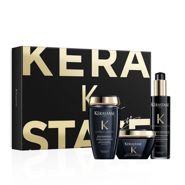 Image d'un coffret des fêtes de produit de beauté Kérastase Paris, de chez La Suite Claudio Coiffure. 